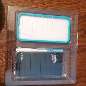 Blue clear Phone case and cleaningkit from Walmart